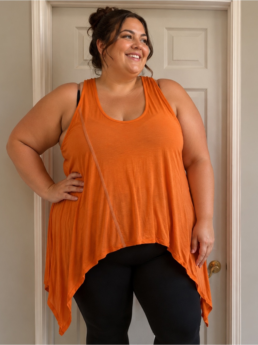 Orange tank top